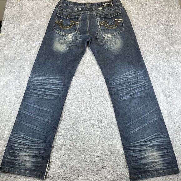 Vintage Y2K De Baggio Jeans 36x32 (tag 38x34) Rare Baggy Skater Hip Hop